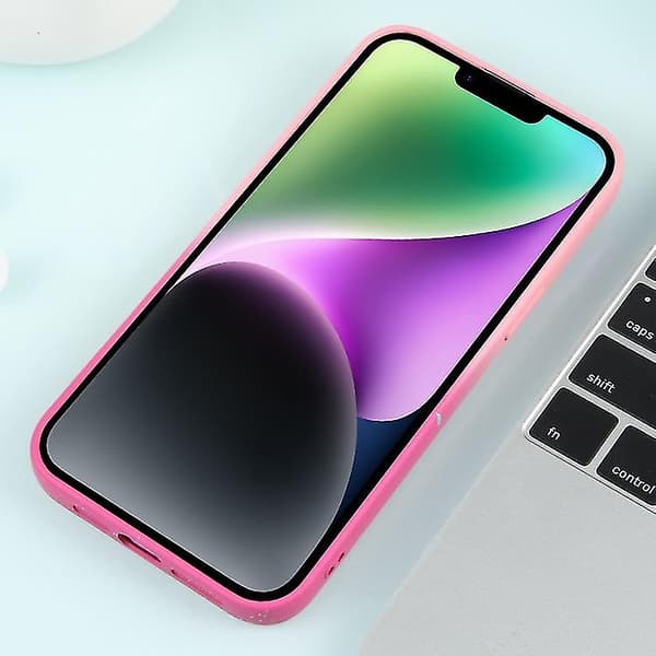 IPhone 14 Plus Gradient Starry silikonipuhelinkotelo linssikalvolla