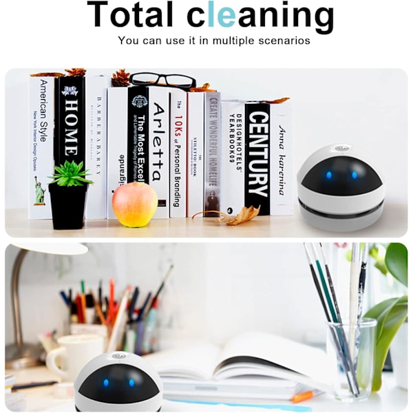 ®RisingFF Pöytäimuri Mini: kannettava, johdoton, USB:llä ladattava, mini pöytäimuri vahvalla imuteholla