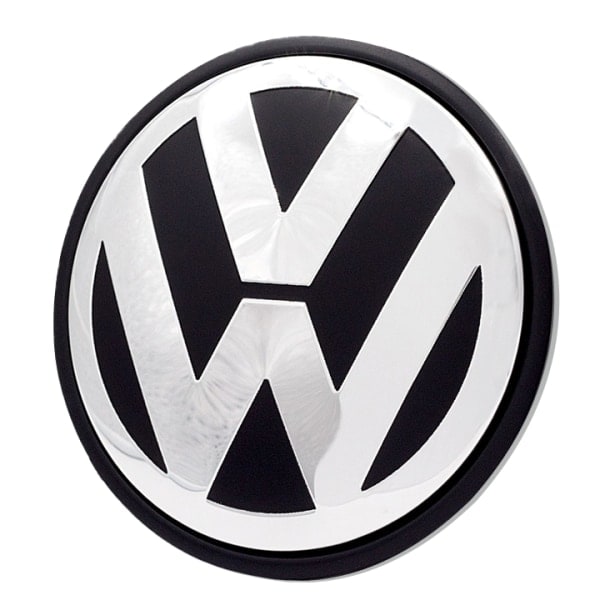 4-pack - Volkswagen VW Center Caps / Hjulnav Emblemer - Bil Silver 65mm - Självhäftande 65 mm - Självhäftande