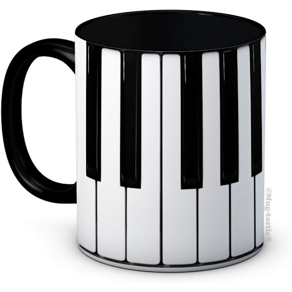 Klaver Tangenter Keyboard Musik - Keramisk Kaffekop