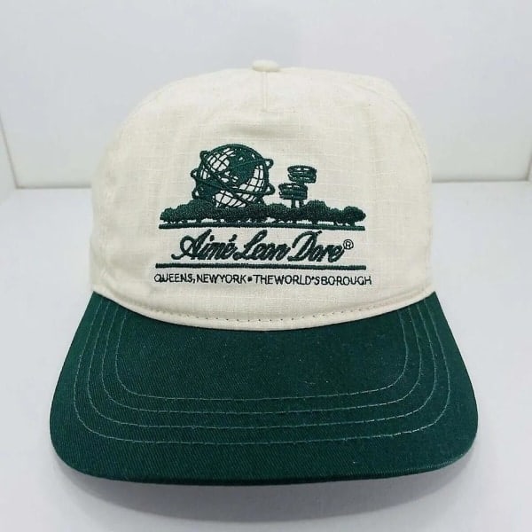 Aime Leon Dore Unisphere Hatt Unisex Broderad Justerbar Basebollkeps, Andningsbar Par Amerikansk Retro White