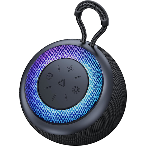 Bluetooth-kaiutin Mini Kannettava Langaton Ulkokaiutin RGB-valoilla 360° Surround Stereo Bass Bluetooth V5.3 Pieni Tasku Suihkukaiutin