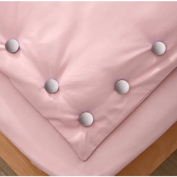 12-pack Bomulls-/Plasttäcke Klipp Non-Slip Täcke Klipp Täcke Klipp Täcke Hållare Filt Täckmatta Gardin Strumpor Madrassöverdrag grey Cotton