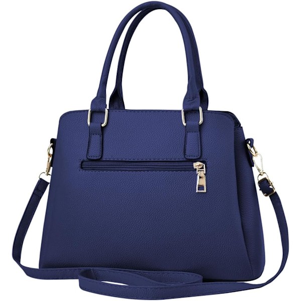 Damhandväska Axelväska Crossbody Messenger Bag Tote Satchel för Dam PU Läder Plånbok Royal Blue