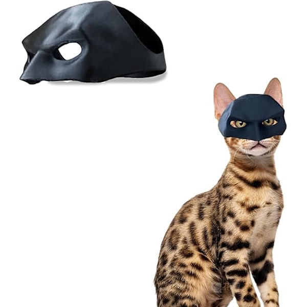 1 stk. Bat Cat Maske, Sort Katteflagermusmaske, Sjove Kostumetilbehør, Bat Cat Rollespil, Velegnet til Kostumefester eller Daglig Sjov