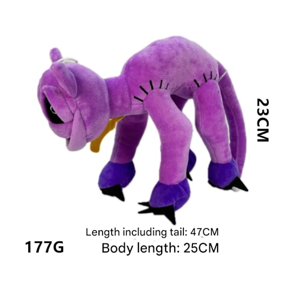 Ny Monster Hoppy Hopscotch Plysch Catnap Plysch Smiling Critters Plysch Fylld Kudde Dockleksaker Variant Standing Purple Cat Type B