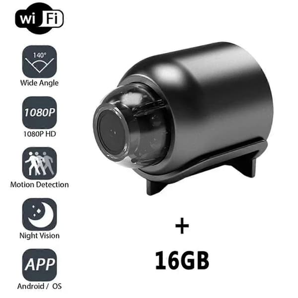Mini 1080P HD Kamera WiFi Trådløs Nattsyn Bevegelsesdeteksjon Videokamera Hjemmesikkerhetskamera