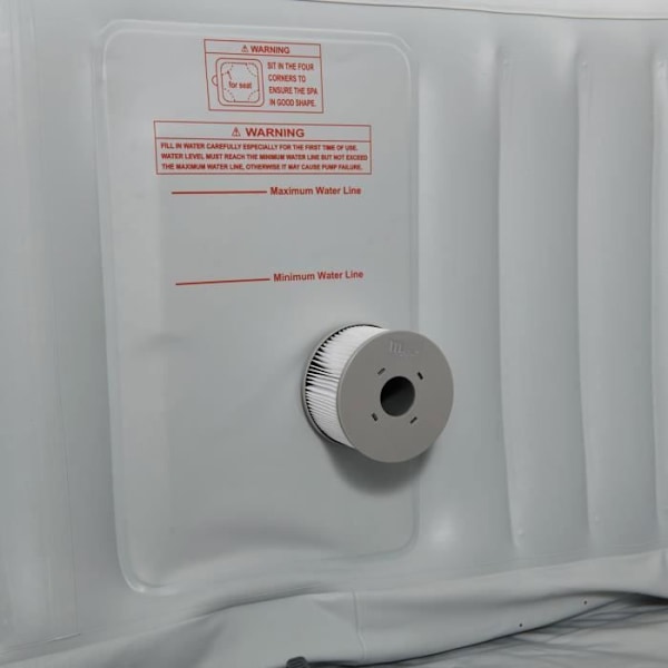 ®RisingFF Pakke med 6 Filterpatroner for MSPA Oppblåsbar Spa - Hvit