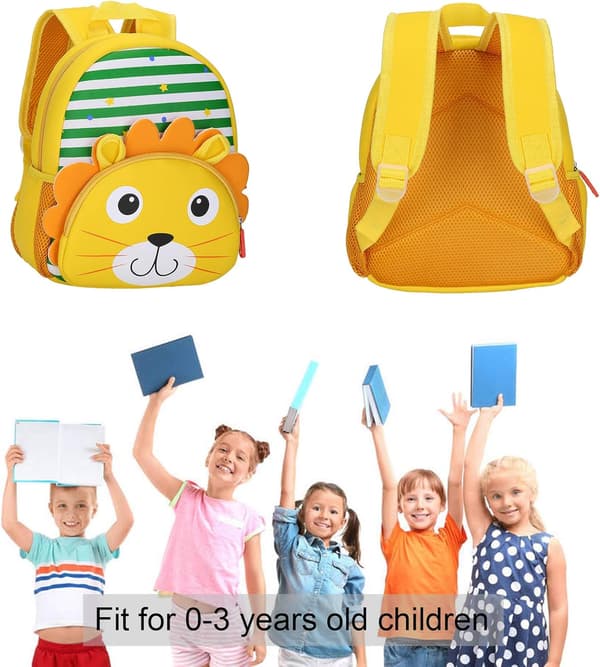 Kindergarten Ryggsäck Barn Kindergarten Ryggsäck Små Skolväskor Cartoon Animals A-león