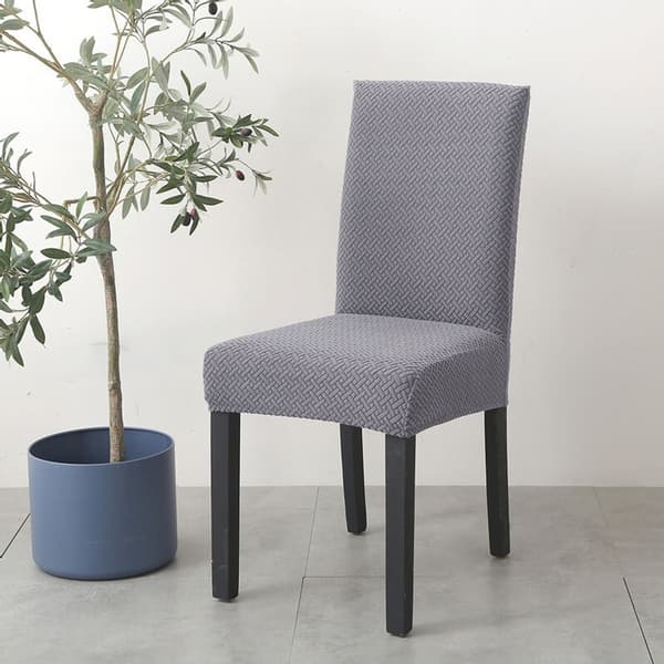4 stk. Moderne Elastiske Stræk Stolebetræk Strikket Jacquard
