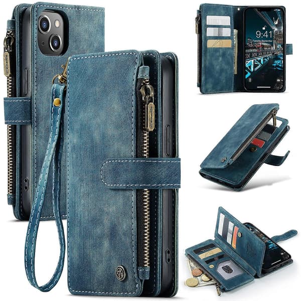 For iPhone 14 Plus CaseMe C30 Multifunksjonelt Telefon Skinnetui