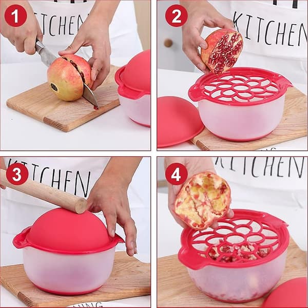 Granatæble Skræller, Granatæblekerner Fjernelsesværktøj, Multifunktionelt Køkken