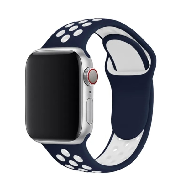Apple Watch Sport-armband i gummiband 42 mm / 44 mm / 45 mm / 49 mm - Bekväm och hållbar Svart / Grå Black / Grey