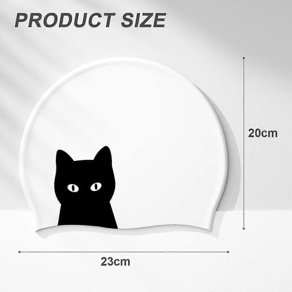Vandtæt Høj Elastisk Badehætte, Spec: Cavaliers kat Cavaliers kat