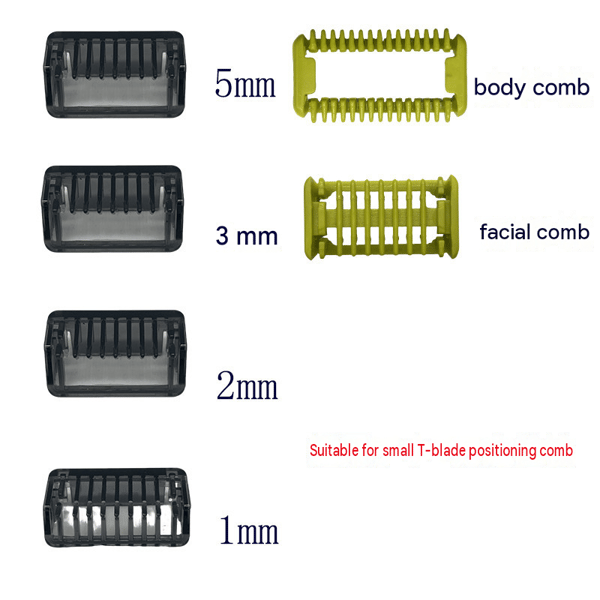 Kamme kompatible med Philips OneBlade 0,75-5 mm Sort M