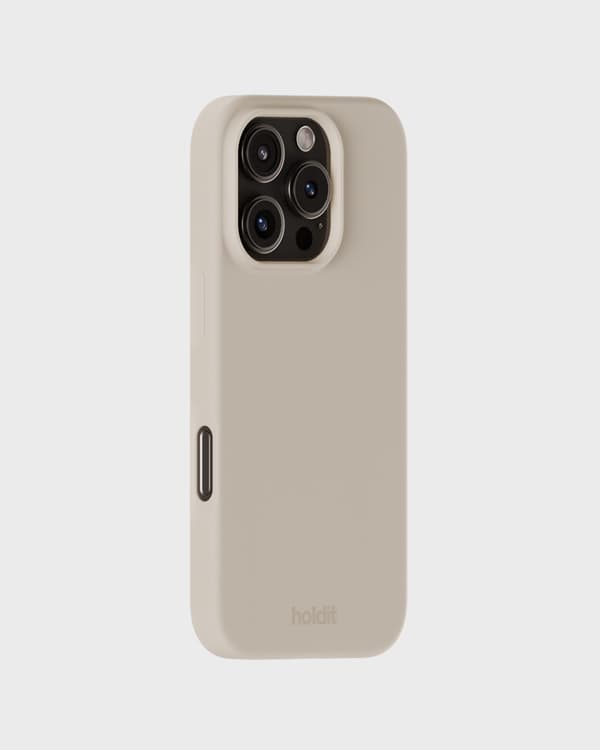 holdit iPhone 16 Pro Mobildeksel Silikon Lys Beige