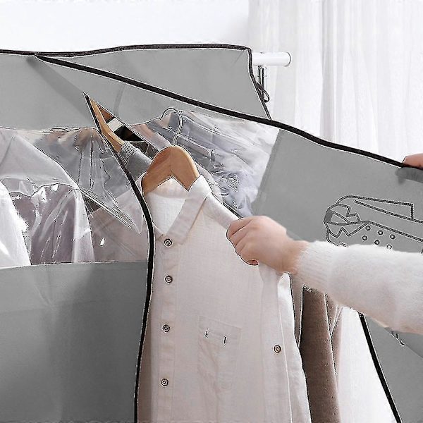 Klädskydd 90*110cm Klädskydd För Garderober, grå, kuo lu