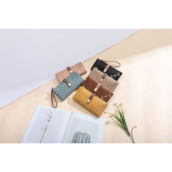 Damplånbok Stor Lång Vikbar Clutch