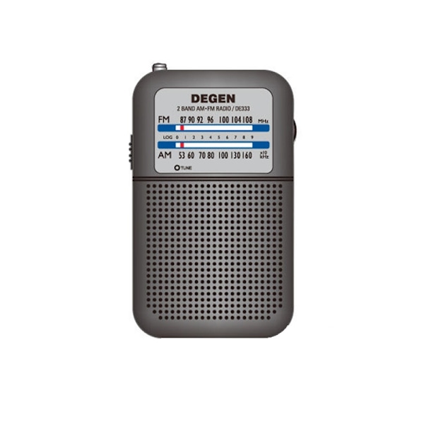 Mini radio, batteridriven