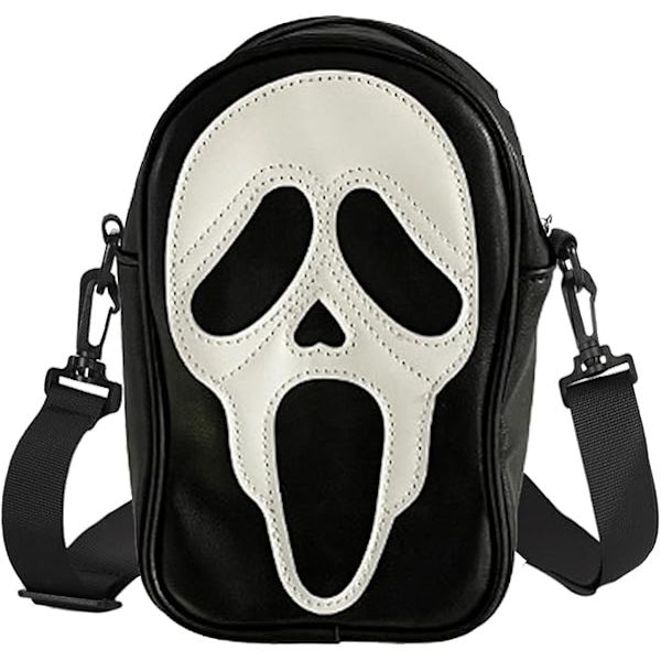 Pumpalykta Crossbody Väska, PU-Läder Nyhet Spökväska Söt Spooky Season Gothic Axelväska för Kvinnor