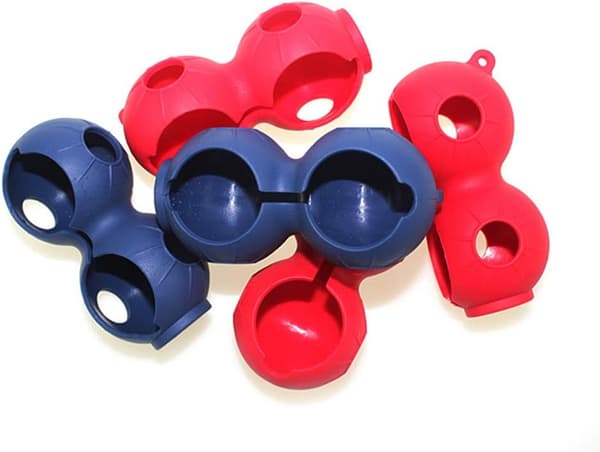 3-pack Silikon Golfpåsehållare Midjepack Organizer med Karabinkrok