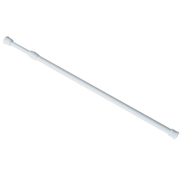 Kort utdragbar gardinstång Rod-55~90cm, vit, max belastning 2kg, 1 st