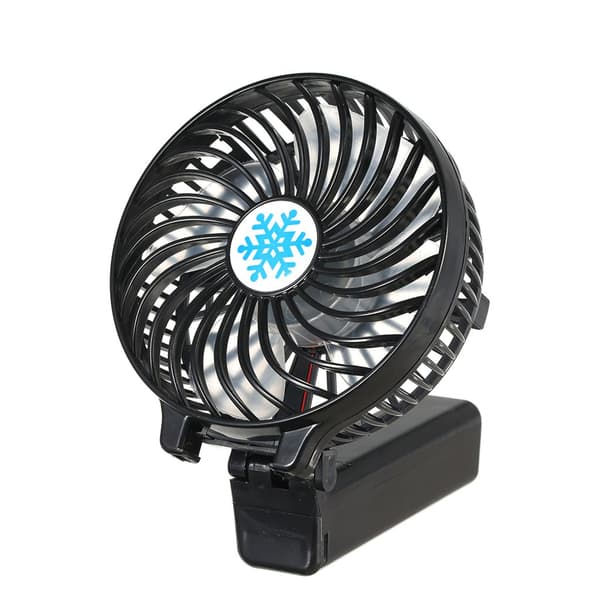Bærbar USB-vifte med 1 batteri, oppladbar, ventilasjon