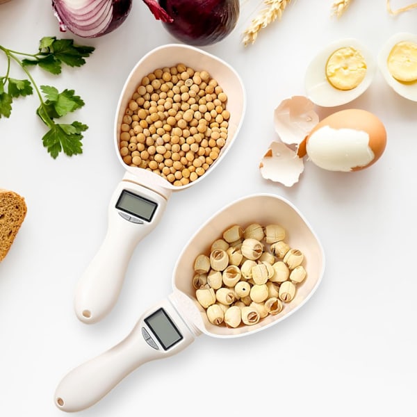 Digitaalinen ruoan mittalusikkavaaka, säädettävät mittalusikat, mittalusikkavaaka 800g/0.1g tarkkuudella LCD-näytöllä