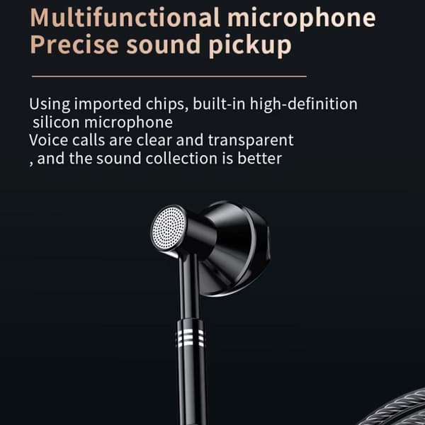 USB-C-nappikuulokkeet johdolla DAC musta