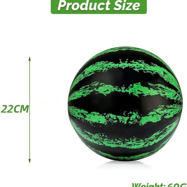 Vattenmelonboll Regnbåge PVC Uppblåsbar Barnleksak Elastisk Boll Strandparty Regnbågsboll