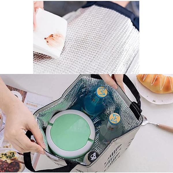 Set med 2 Lunchväskor, Isolerad Lunchväska, Kontor Picknick