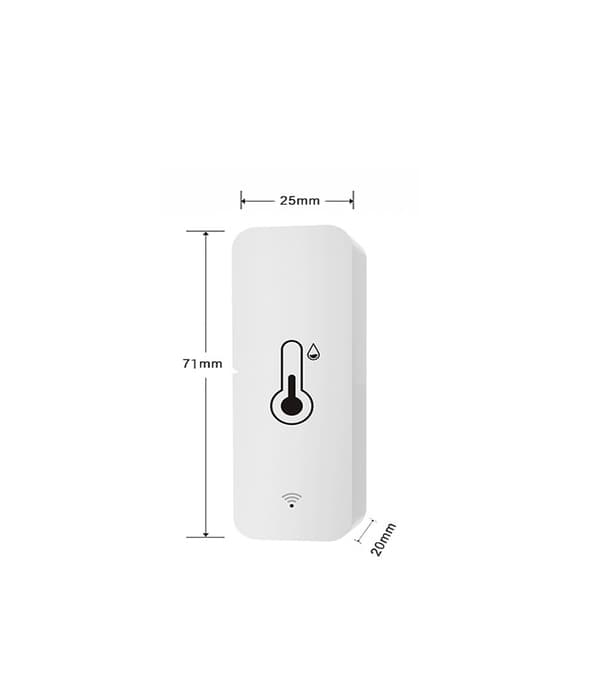 Tuya Wifi Temperatur- og Luftfuktighetssensor Innendørs Termometer Hygrometer