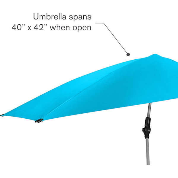 Sport-BrellaSPF 50+ Säädettävä Varjolippu Universaalilla Kiinnikkeellä Kalastustuolille, Rantaistuimelle, Tuolille