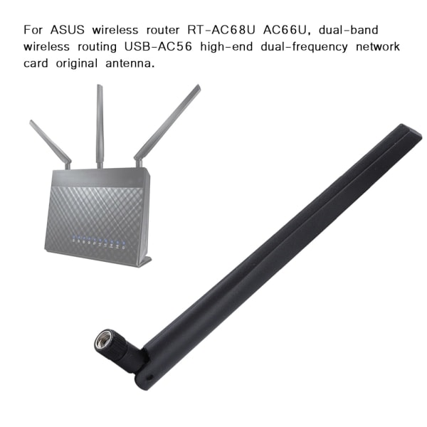 3-Pakke WiFi Router SMA Trådløst Nettverkskort Ekstern Antenne for ASUS RT-AC68u