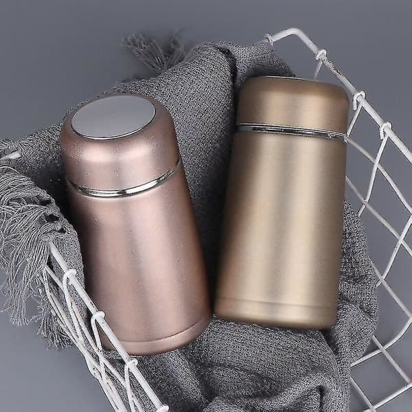 320ml Mini Söta Kaffe Vakuumflaskor Termos Rostfritt Stål Rese Dricksvattenflaska Termosar Koppar Och MuggarC[C] Silver Silver