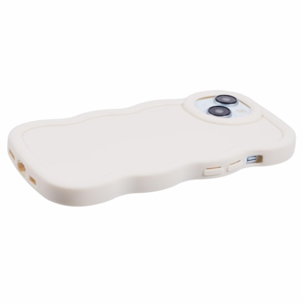 iPhone 15 Mobilskal Vågig Off White