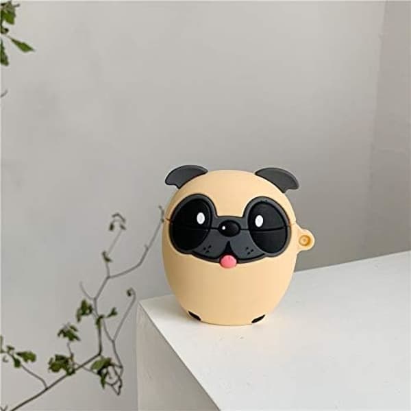 Tecknat skyddsfodral för 2:a/1:a generationens Airpods Pug