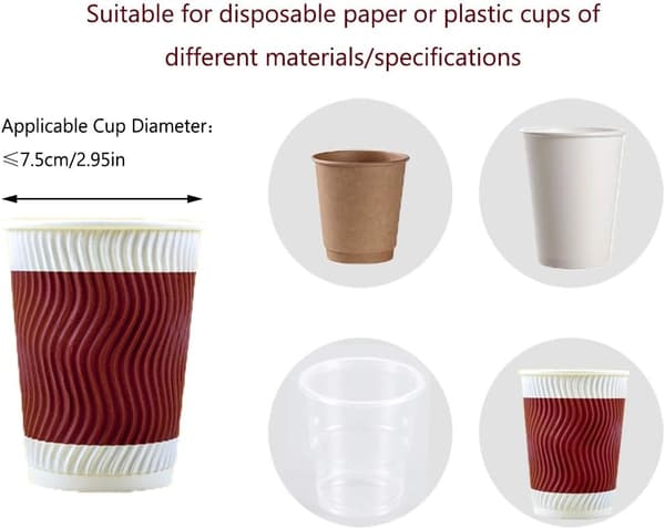 Veggmontert Plastkoppdispenser, Papirkoppdispenser