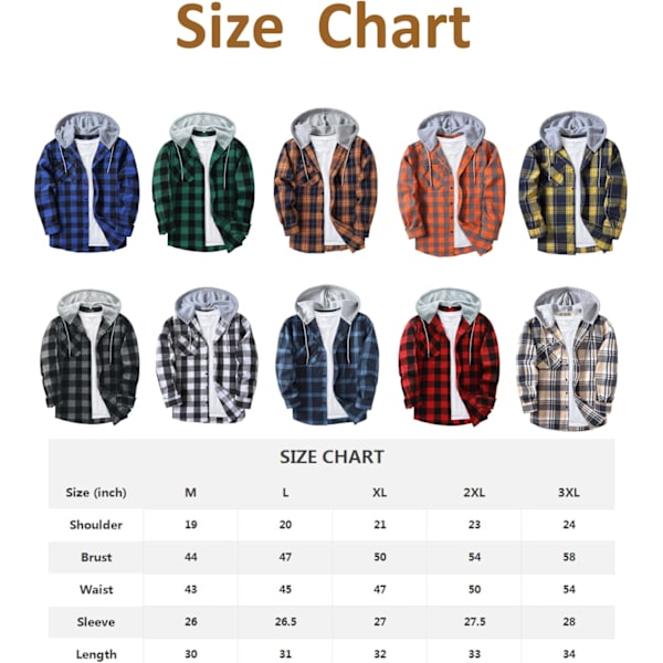 Herreskjorte med tern - Langærmet skjorte med lomme - Knappet ned - Ternet skjortejakke i flanel - Regular fit - 4 sæsoner - Træfældningsskjorter M-3XL Green 3XL