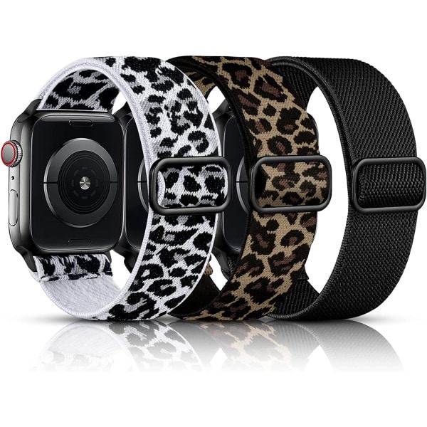 3-pakk Solo Loop -yhteensopiva Apple Watch -ranneke 3 kpl 7 38 mm/40 mm/41 mm 3pcs 7 38mm/40mm/41mm