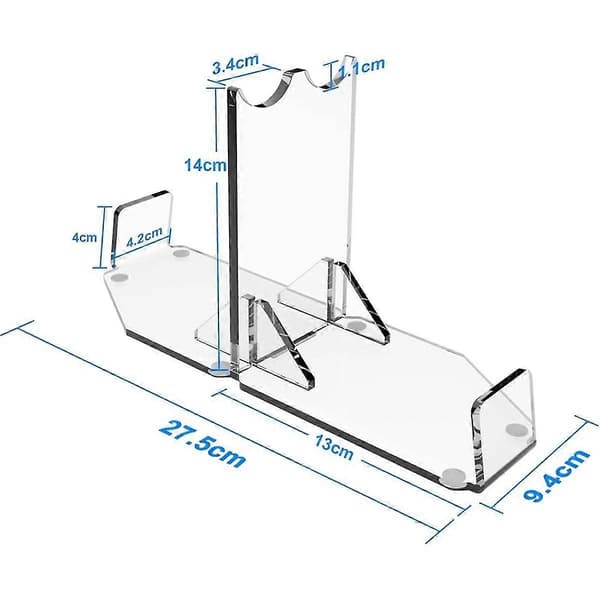 Lyssværd Stand Desktop Dobbeltsidet Lyssværd Display Holder Akryl Lyssværd Hilt Stand Desktop Display Stands