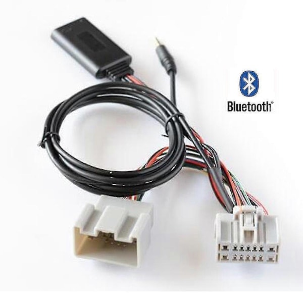 Bil Bluetooth 5.0 Trådlös Telefonsamtal Handsfree Aux Ingång Adapter för Volvo C30 S40 V40 V50 S60 S70 C70 V70 Xc70 S80 Xc90 med Mikrofon