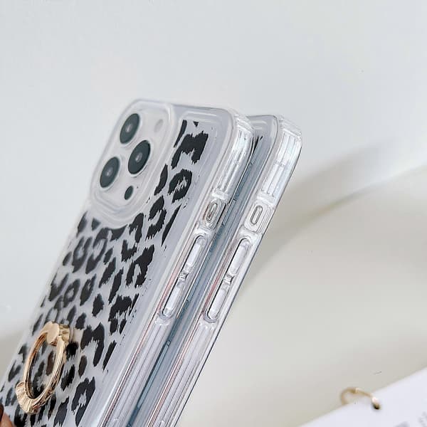 Blødt TPU Ring Kickstand Telefoncover til iPhone 15 Pro Max