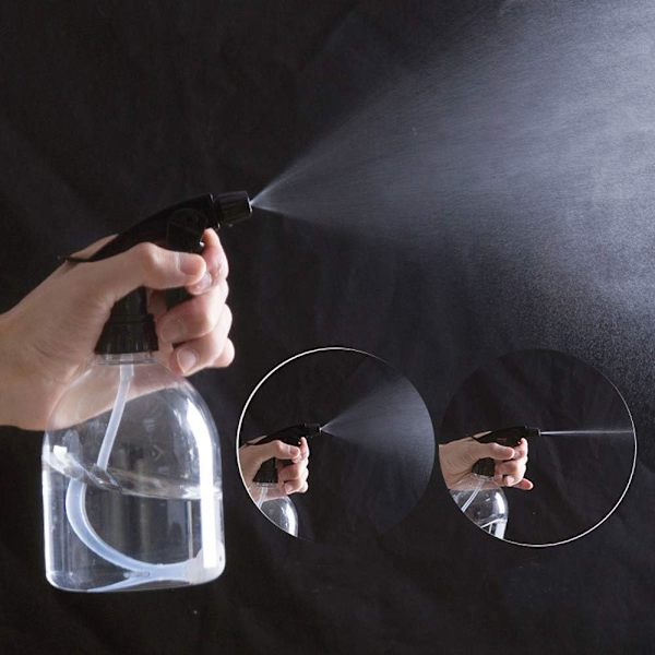 12-pack Klar Glas Sprayflaska Tom Plastsprayflaska med Trigger för Hemträdgård