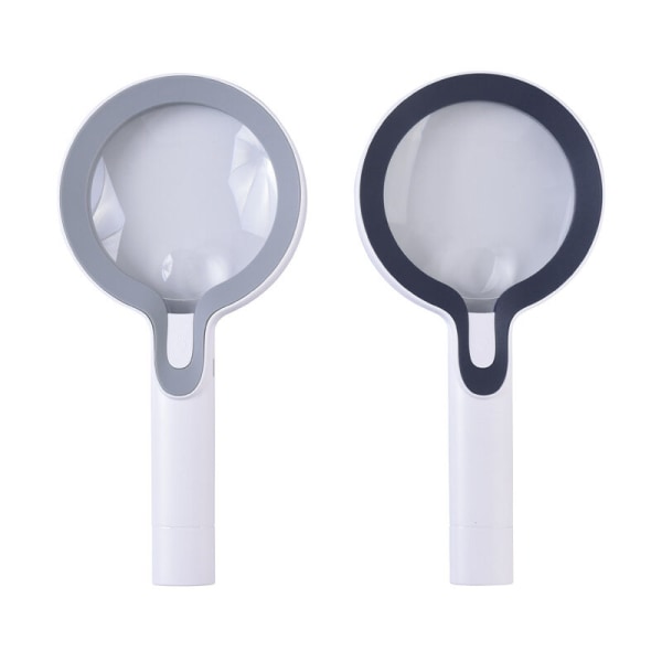 13x handheld magnifying glass (8013 white+gray)