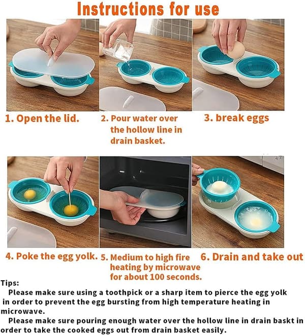 2-trinns eggkopp med dreneringskurv, matkvalitets eggkopp (oransje)