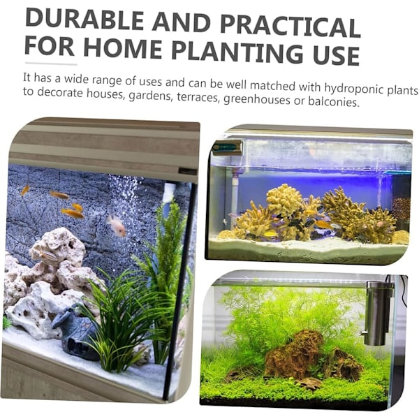 Hydroponisk planteringskorg för fiskakvarium, vattengräs planteringskorg, blomkruka fiskakvarium dekoration fiskakvarium planter ihålig planteringskorg Waffle