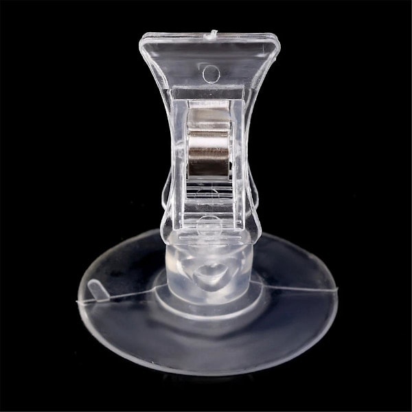 10 st sugproppsklämmor transparent sugproppsklämma badrum fönsterglas sugpropp med klämma för reklamdisplay