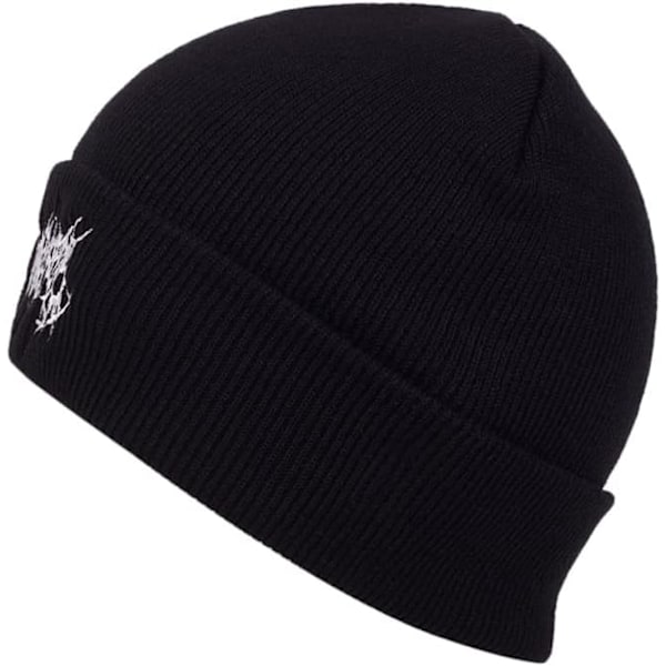 Rock-henkinen unisex-asusteet punk Harajuku streetwear talvi lämpimät hatut neulotut myssyt White One Size