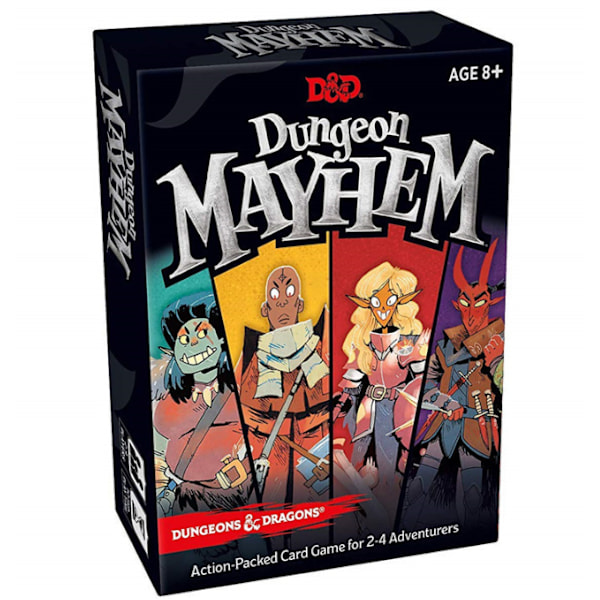 Dungeons & Dragons Kortspel: Monster Madness, Monokrom, Flerfärgad, Standard Basic Edition